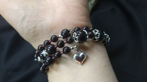 Браслет из натурального граната